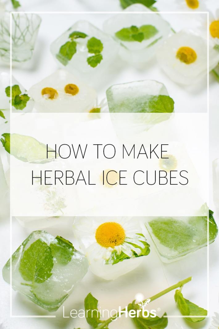herbal ice cubes