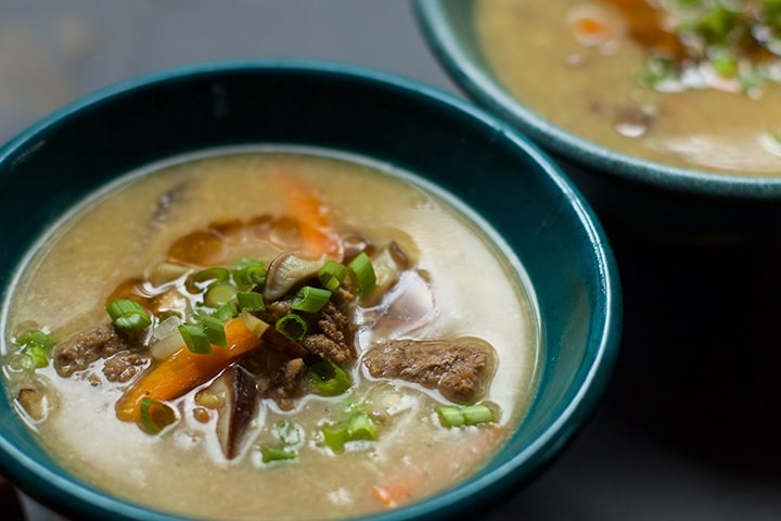 Hot and Sour Soup with Burdock Root